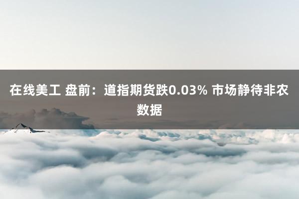 在线美工 盘前：道指期货跌0.03% 市场静待非农数据