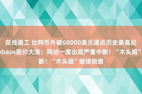 在线美工 比特币升破68000美元逼近历史最高纪录，Coinbase股价大涨：网站一度出现严重中断！“木头姐”继续抛售