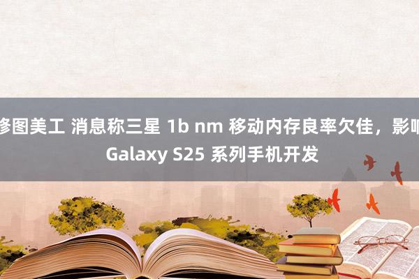 修图美工 消息称三星 1b nm 移动内存良率欠佳，影响 Galaxy S25 系列手机开发